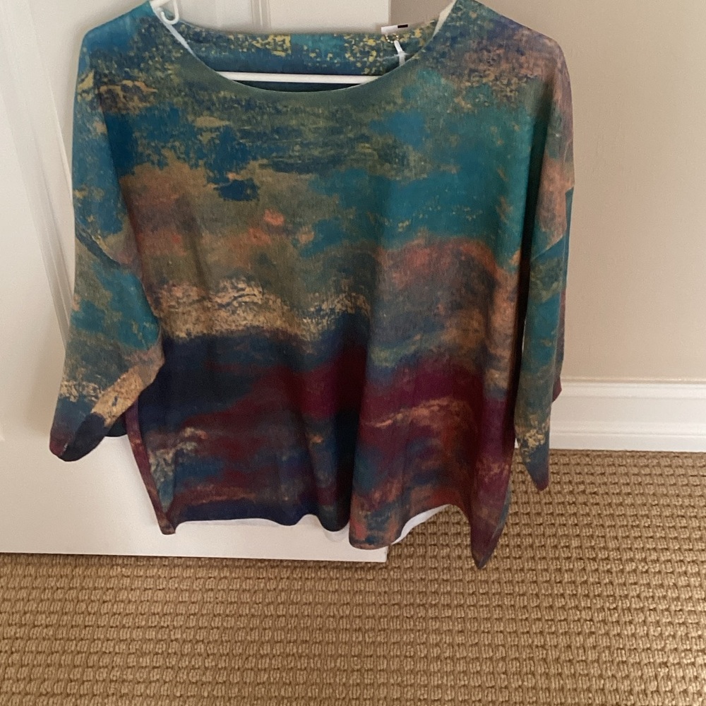 Elegant Multicolor Long Sleeve Women's Top